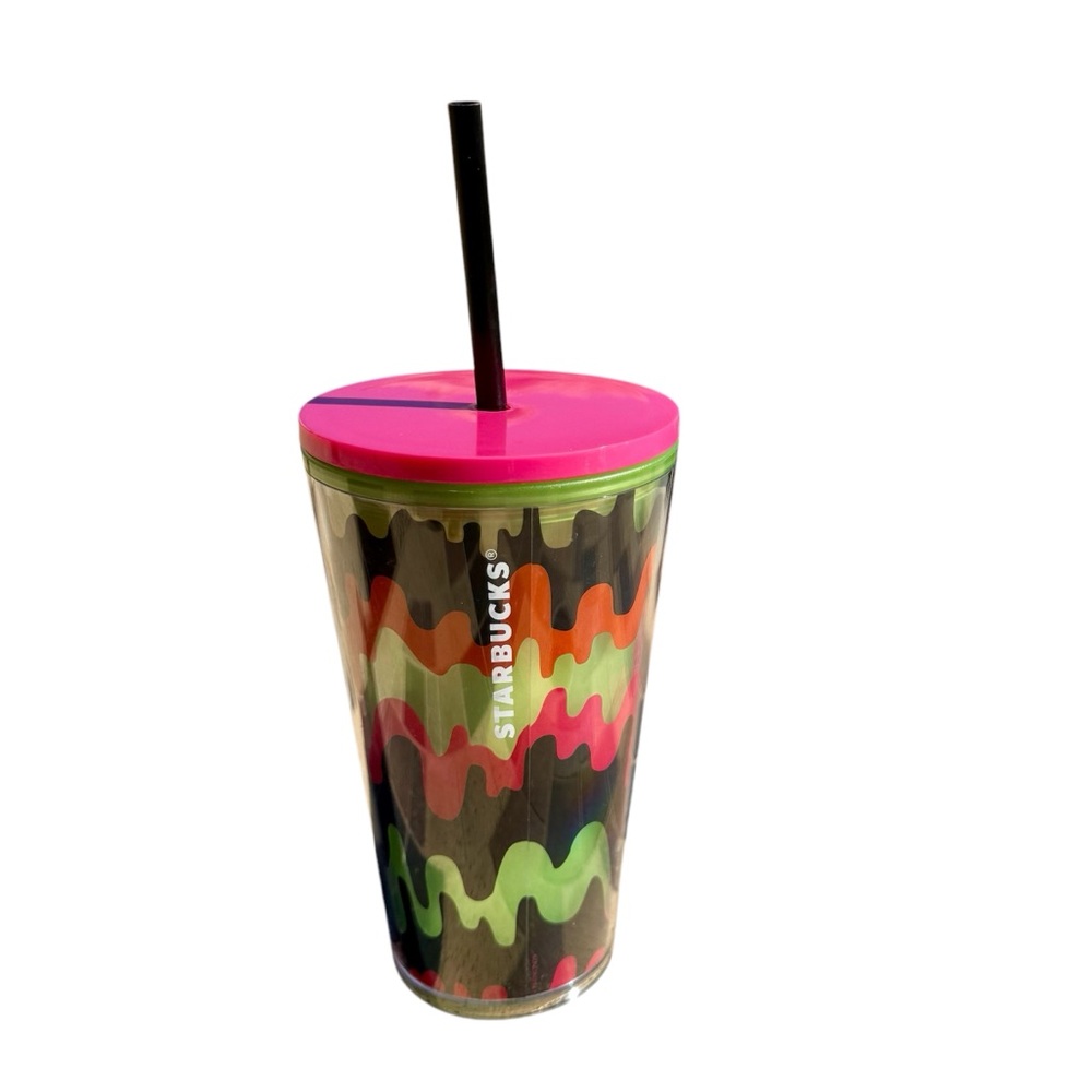 Starbucks Halloween glow in the dark! Spooky Limited edition drippy wave cold